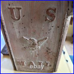 ANTIQUE READING STOVE WORKS USPS Cast Iron Post Office Mail Box 1894 Patent ANTIQUE READING STOVE WORKS USPS Cast Iron Post Office Mail Box 1894 Patent