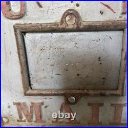 ANTIQUE READING STOVE WORKS USPS Cast Iron Post Office Mail Box 1894 Patent ANTIQUE READING STOVE WORKS USPS Cast Iron Post Office Mail Box 1894 Patent