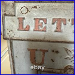 ANTIQUE READING STOVE WORKS USPS Cast Iron Post Office Mail Box 1894 Patent ANTIQUE READING STOVE WORKS USPS Cast Iron Post Office Mail Box 1894 Patent