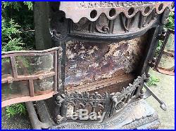 ANTIQUE Victorian CAST IRON American Beauty No 12 GAS Coal Wood STOVE PARLOR