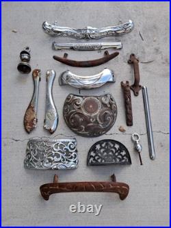 ANTIQUE WOOD PARLOR STOVE Kitchen Cast Iorn Parts Lot Summit Oak 19th Century ANTIQUE WOOD PARLOR STOVE Kitchen Cast Iorn Parts Lot Summit Oak 19th Century
