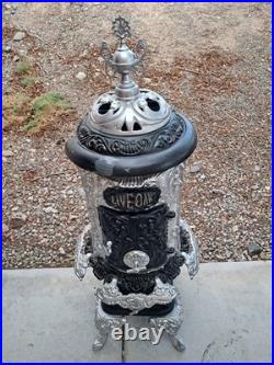 ANTIQUE WOOD PARLOR STOVE Kitchen Cast Iorn Parts Lot Summit Oak 19th Century ANTIQUE WOOD PARLOR STOVE Kitchen Cast Iorn Parts Lot Summit Oak 19th Century