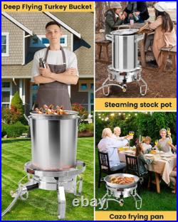 AOISON 200,000 BTU Propane Burner, Stainless Steel Outdoor Camping Stove