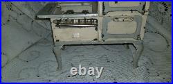 ARCADE PENINSULAR antique doll dollhouse miniature cast iron stove w accessories
