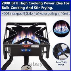 ARC 200,000BTU Propane Burner Camp Stove Removable Legs, Mexican Comal Pan