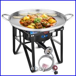 ARC Propane Burner, 200,000 BTU Propane Stove and Mexican Comal Griddle Pan ARC Propane Burner, 200,000 BTU Propane Stove and Mexican Comal Griddle Pan