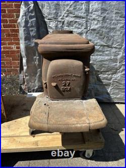 ATLANTA STOVE WORKS 27 Box Cast Iron Wood Burning Stove Hard To Find