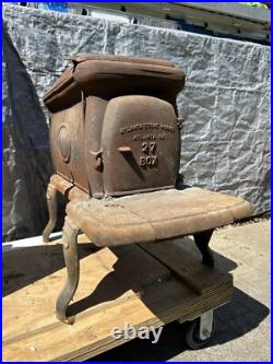 ATLANTA STOVE WORKS 27 Box Cast Iron Wood Burning Stove Hard To Find