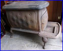 Aafa Antique CIVIL War S H Ransom Co Cushion 31 Cast Iron Stove 1861 Albany Ny