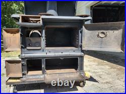 Abram Cox Stove Co Novelty Kitchener Antique Cast Iron Cook Stove