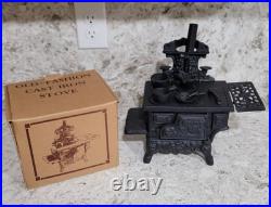 American MINIATURE CAST-IRON STOVE Crescent Salesmans Sample, Vintage Toy NICE