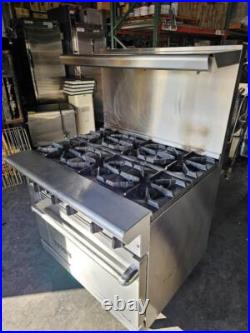 American Range AR-6 36 6 Burner Gas Range Oven Natural Gas Tested Live Pictures