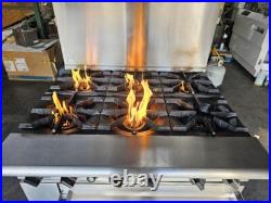 American Range AR-6 36 6 Burner Gas Range Oven Natural Gas Tested Live Pictures