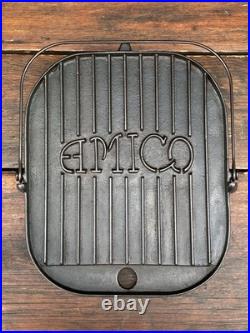 Amico Cast Iron Broiler Griddle with Original Lid