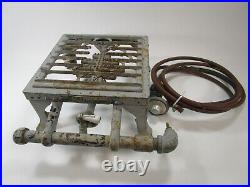 Antique 1121 Reliable Stove Company Cast Iron Gas Single Burner Vintage Grill