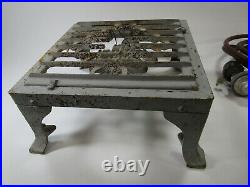 Antique 1121 Reliable Stove Company Cast Iron Gas Single Burner Vintage Grill