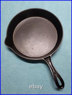 Antique 1800's Gate Mark #9 Single Pour Fancy Handle Cast Iron Skillet RESTORED