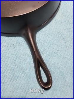 Antique 1800's Gate Mark #9 Single Pour Fancy Handle Cast Iron Skillet RESTORED