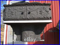 Antique 1800's Wehrle Cast Iron Warming Oven for Wood Cook Stove Newark Ohio
