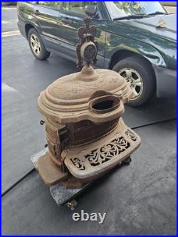 Antique 1889 Cast Iron Parlor Stove Brand Stove Co. Milwaukee Grace Model