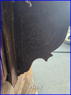 Antique 1889 Cast Iron Parlor Stove Brand Stove Co. Milwaukee Grace Model