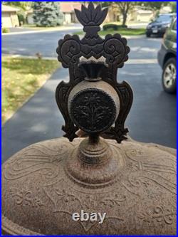 Antique 1889 Cast Iron Parlor Stove Brand Stove Co. Milwaukee Grace Model