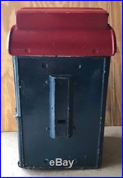 Antique 1889 Cast Iron U. S. Mail Box Reading Stove Works Letters Post Office