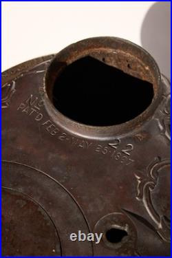 Antique 1897 Wood Stove Umpire Estate C Cast Iron Upright Hamilton F. L. Kahn