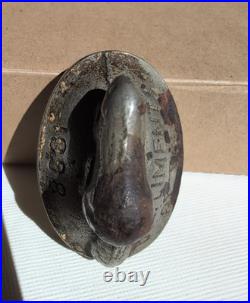 Antique 1898 Danville PA Stove Co Cast Iron Beaver Paperweight