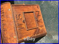 Antique 1899 Cast Iron US Mail Box Reading Stove Works