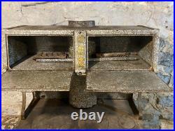 Antique 1920s or 1930s Home Comfort Wood Cook Stove Wrought Iron