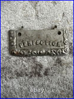 Antique 19th C. PERFECTION Salesman's Sample Cast Iron Stove with Accessories