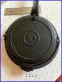 Antique #7 #8 Cast Iron Flip Waffle Maker