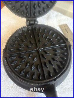 Antique #7 #8 Cast Iron Flip Waffle Maker