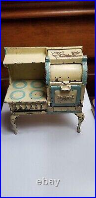 Antique ARCADE cast Iron HOTPOINT electric Stove dollhouse Miniature Toy