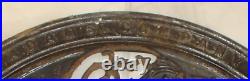 Antique Adams Co. Dubuque, Iowa 3-Pc. Cast Iron Stove Pipe Floor Register Grate