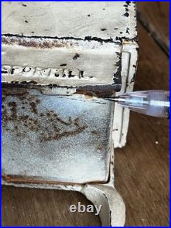 Antique Arcade Hotpoint Electric Cast Iron Toy Stove Freeport IL 1920s 3 Legs