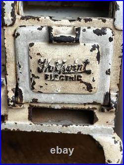 Antique Arcade Hotpoint Electric Cast Iron Toy Stove Freeport IL 1920s 3 Legs