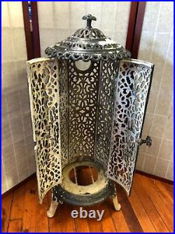 Antique Art Nouveau Victorian Parlor Heater Stove Cast Iron PICK UP ONLY