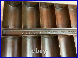 Antique BARSTOW STOVE Co Providence RI Cast Iron French Roll Gem Corn Muffin Pan