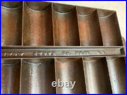 Antique BARSTOW STOVE Co Providence RI Cast Iron French Roll Gem Corn Muffin Pan