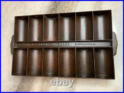 Antique BARSTOW STOVE Co Providence RI Cast Iron French Roll Gem Corn Muffin Pan