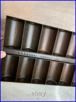 Antique BARSTOW STOVE Co Providence RI Cast Iron French Roll Gem Corn Muffin Pan