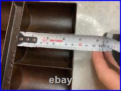 Antique BARSTOW STOVE Co Providence RI Cast Iron French Roll Gem Corn Muffin Pan