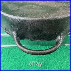 Antique BSR/Birmingham Stove Range 3052D Cast Iron Oval Shallow Fish Fryer EUC