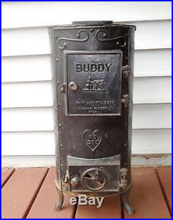 Antique B&O Railroad Caboose Coal Stove Cast Iron No. 200 Buddy 22High