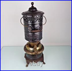 Antique Beautiful Cast Iron Kerosene Heater by Standard Lighting Co. USA