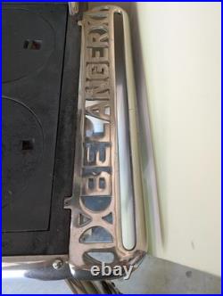 Antique Belanger Cast Iron Stove with Floral Tile Backsplash Circa 1910