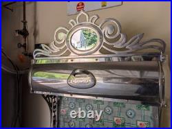 Antique Belanger Cast Iron Stove with Floral Tile Backsplash Circa 1910