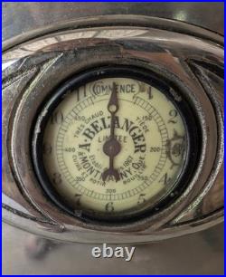 Antique Belanger Cast Iron Stove with Floral Tile Backsplash Circa 1910